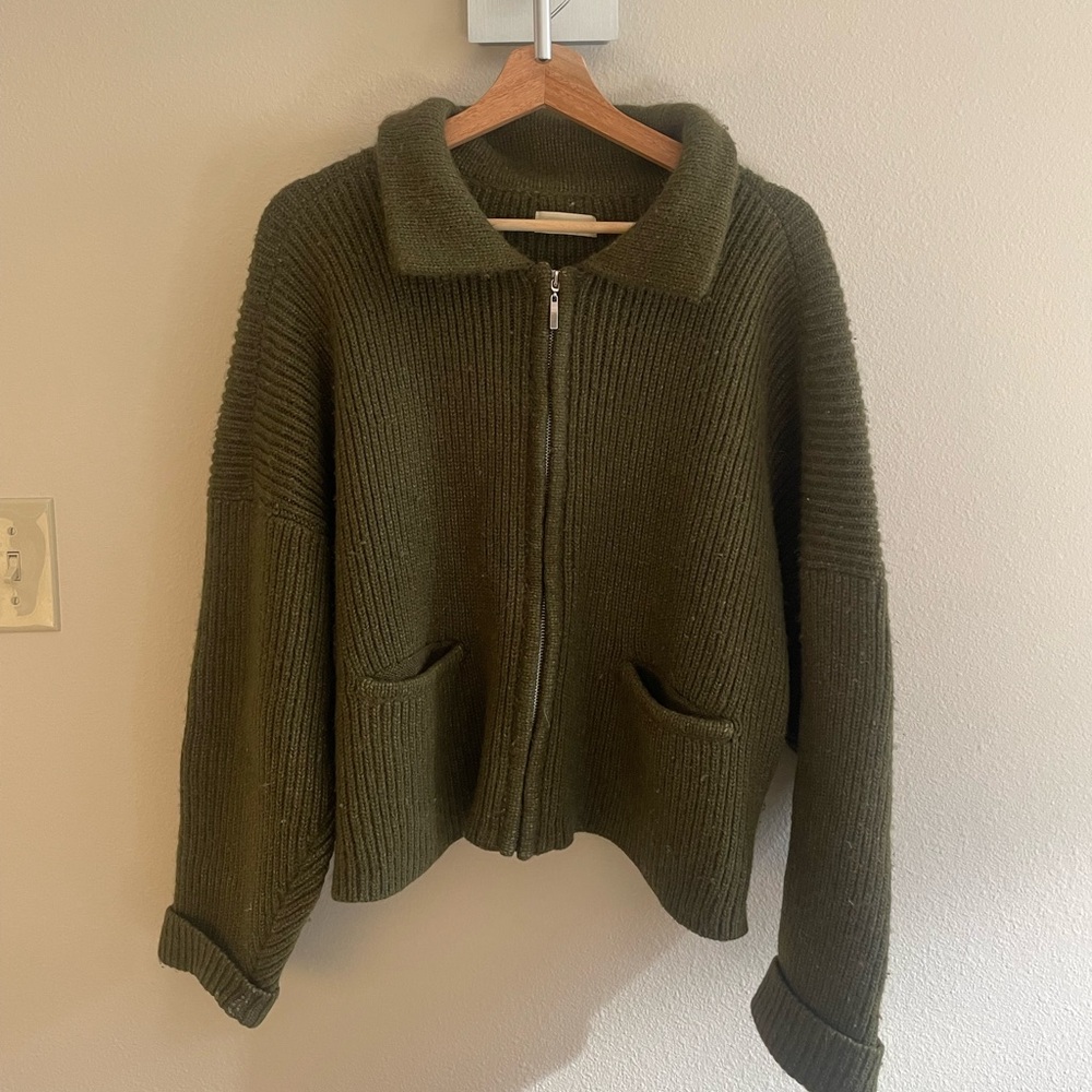 James Street Co Reid Cardigan Forest